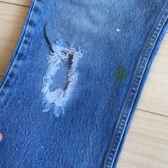 Vintage Levi’s mom jeans high waist distressed 30 - Picture 2 of 8